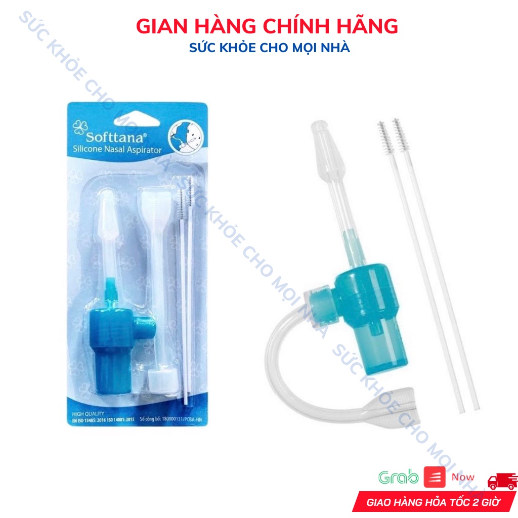 Hút mũi đầu mềm Silicone Softtana, dụng cụ hút mũi silicon, thiết kế hiện đại, an toàn bé