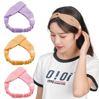 Băng đô dệt kim màu trơn thời trang Nhật Bản và Hàn Quốc đơn giản