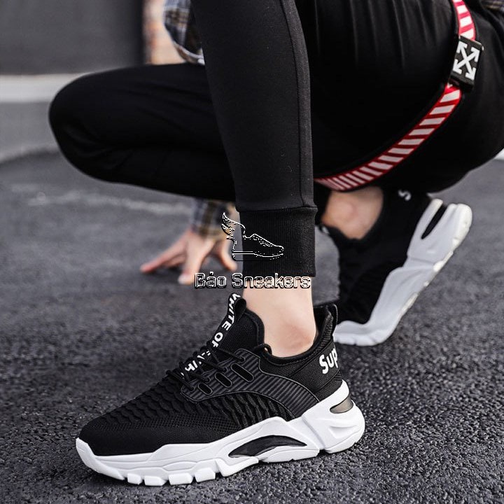 Giày nam sneaker hàn quốc công sở Bảo Sneaker giầy thể thao nam tập gym chạy bộ thể dục cổ thấp G160