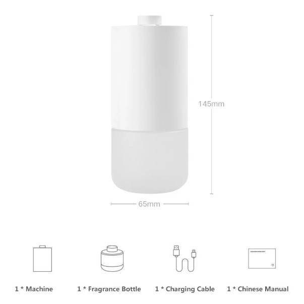 Máy khuếch tán tinh dầu mini tự động Xiaomi Mijia MJXFJ01XW siêu âm thơm phòng trực tiếp nguyên chất , cao cấp an toàn