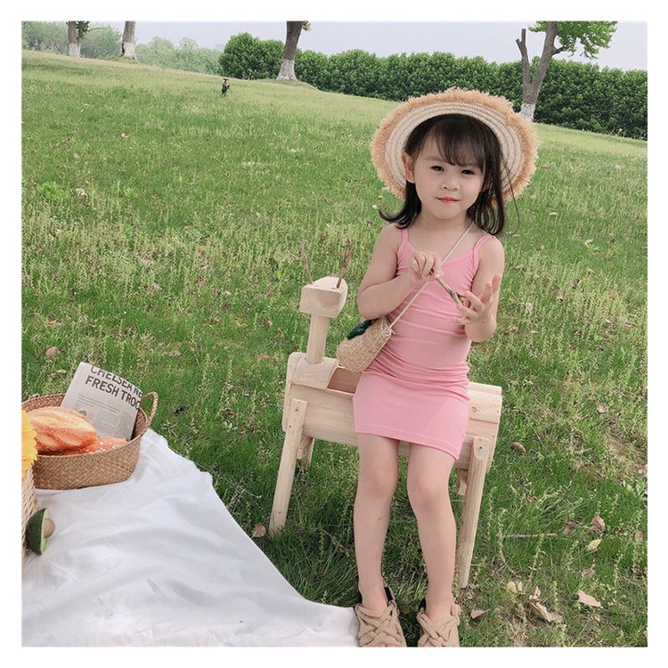 [Babycat] Hàng Có Sẵn Đầm Yếm Ôm Dáng Vừa Vặn Mùa Hè 2022 Phong Cách Nhật Bản Hàn Quốc Cho Bé Gái