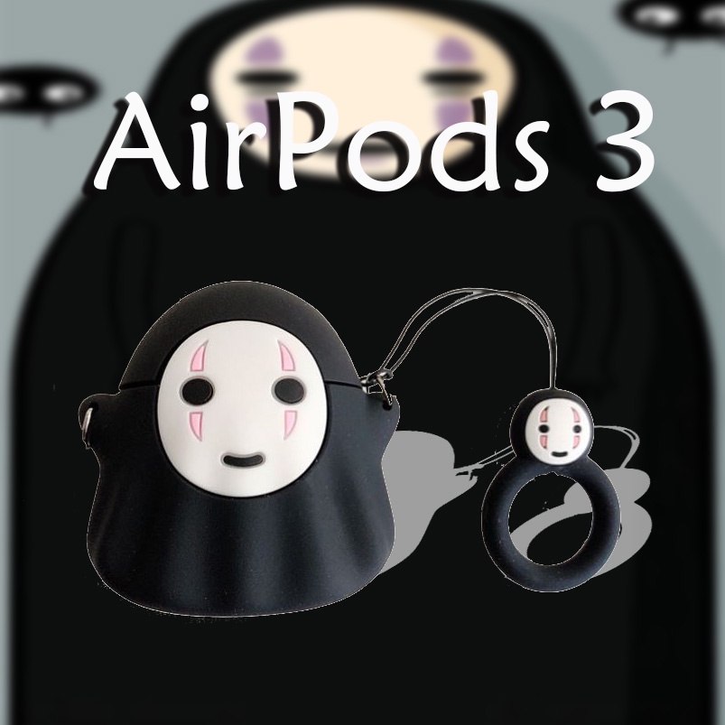 Vỏ Bảo Vệ Hộp Sạc Tai Nghe compatible AirPods3 Pro compatible AirPods3 Pro Hình Vô Diện Hoạt Hình