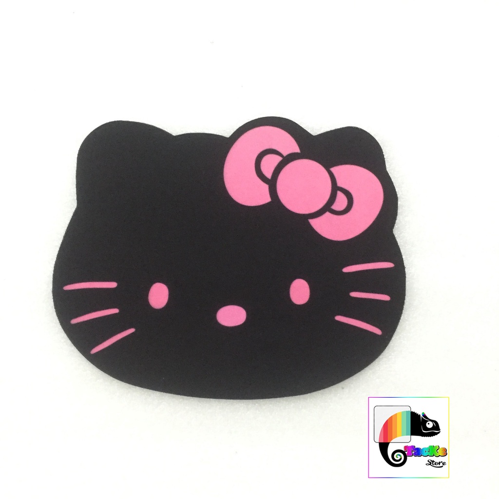 Bàn di chuột màu hồng Hello Kitty size vừa 22x18 cm dễ thương, di cực đã