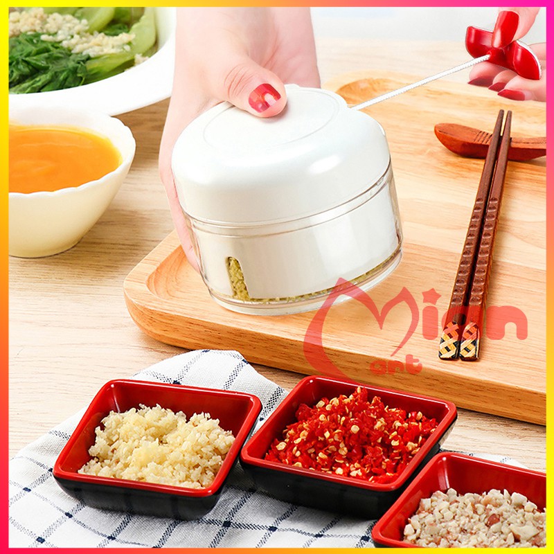 Máy xay tỏi ớt mini bằng tay Mini Food Chopper, xay thịt thực phẩm