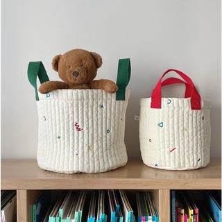 Túi Đựng Tã Lót Bằng Vải Cotton Thêu Họa Tiết Xinh Xắn Tiện Dụng Cho Mẹ Và Bé