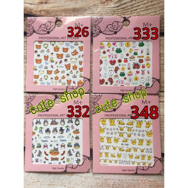 nail sticker-dán móng tay( phần 1)