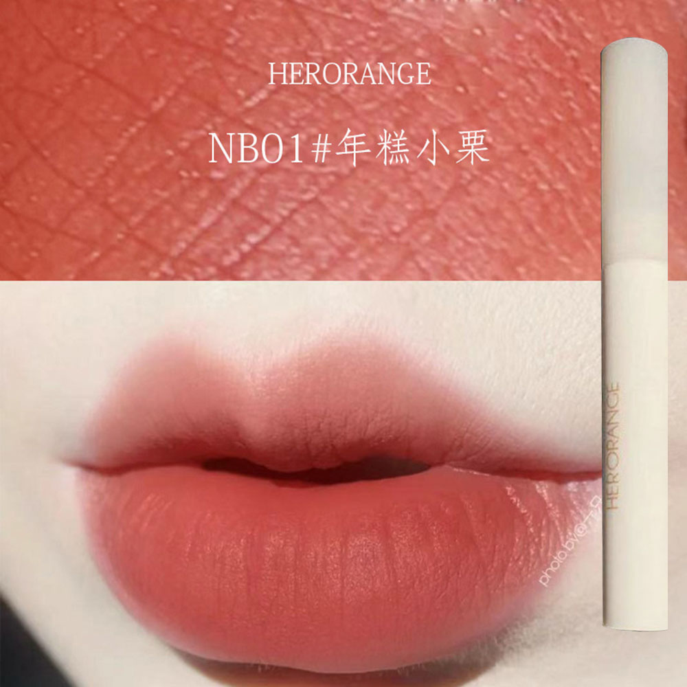 (Hàng Mới Về) Son Kem Lì Hiệu Herorange Chống Nước Lâu Trôi Cho Nữ