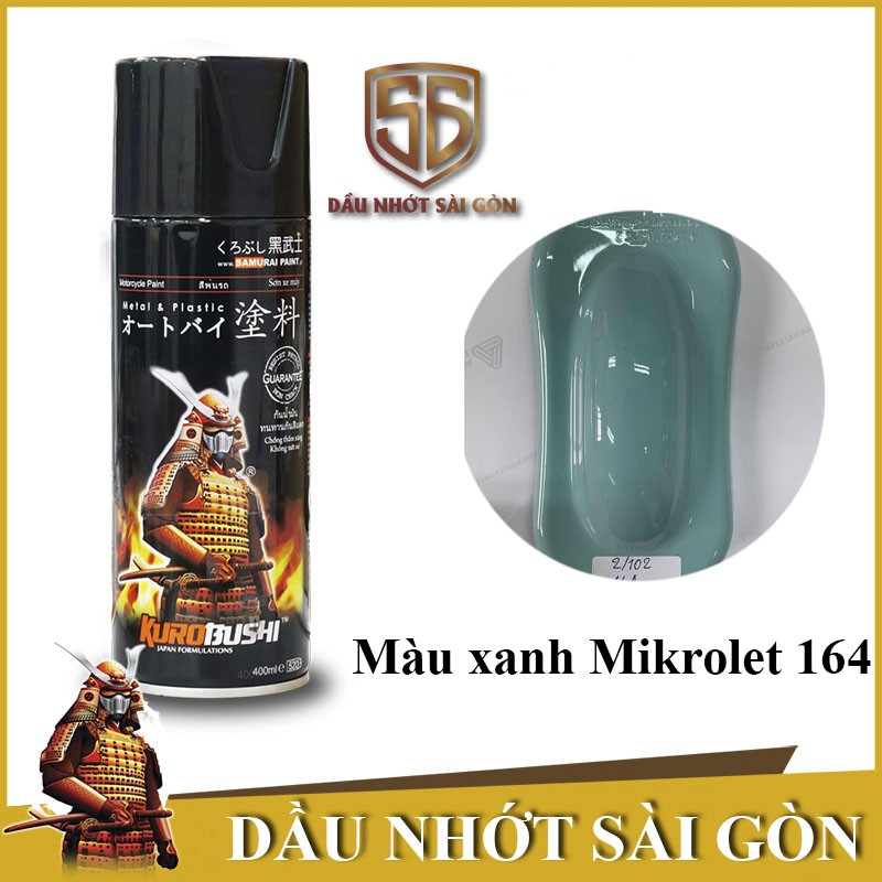 Chai sơn xịt Samurai màu xanh da trời 164