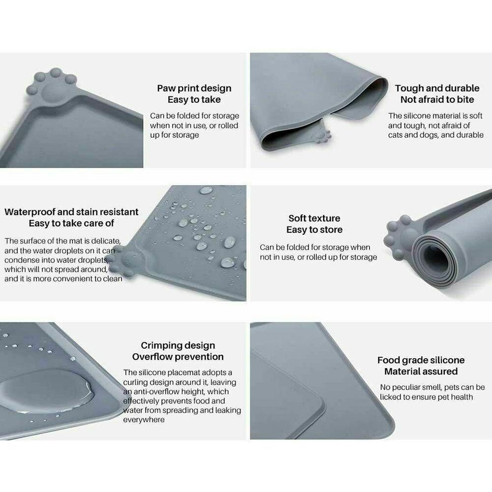 SUYO Thảm Lót Bát Ăn Chống Trượt Cho Thú Cưng