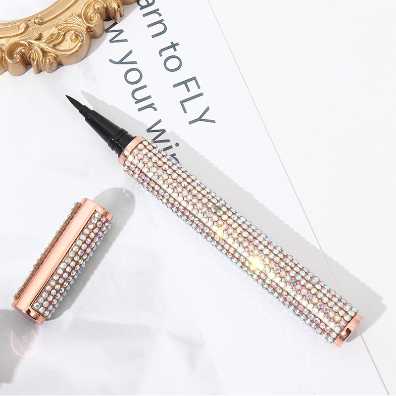 [Hàng mới về] Bút kẻ mắt từ tính không thấm nước thiết kế vỏ đính đá độc đáo