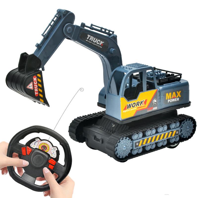 Đồ Chơi Xe Xúc Đất Điều Khiển Từ Xa Hai Kênh Vui Nhộn Dành Cho Trẻ
