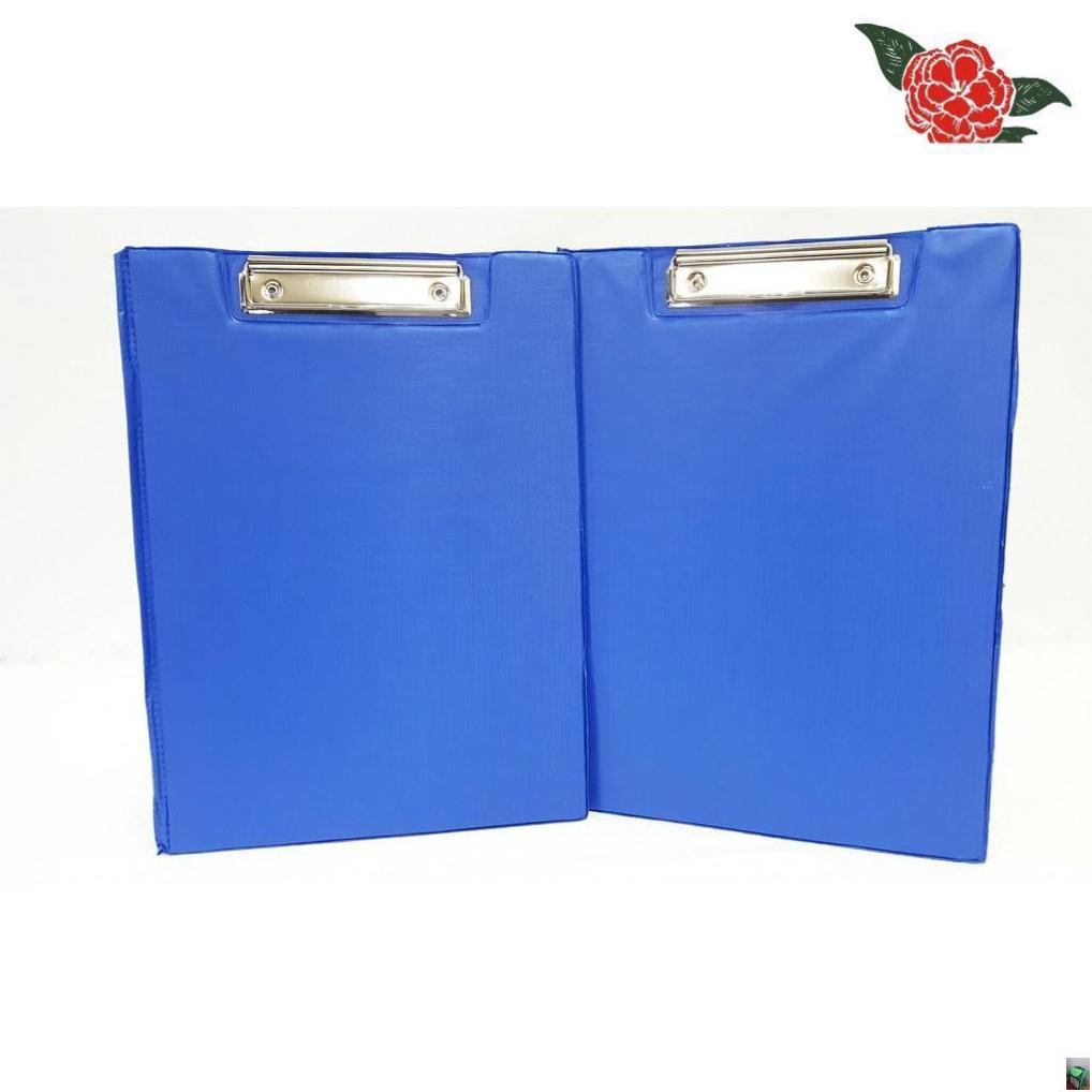 Cặp Trình Ký - A4 - 2 mặt nhựa PVC vân kẻ - Xanh Dương Mã SP: 11081 [Văn phong phẩm]