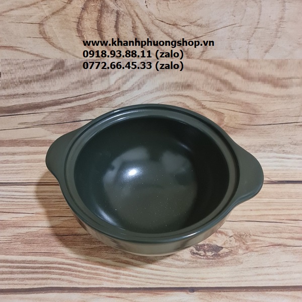 Nồi đát kho thịt sứ Minh Long - nồi đất kho thịt