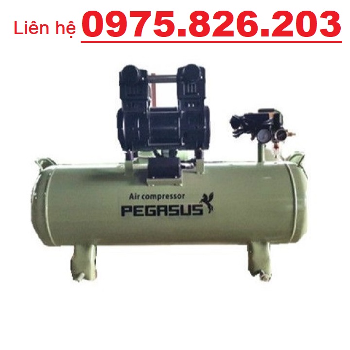 Máy nén khí không dầu Pegasus TM-OF1500-70L, dung tích 70L, công suất 2HP, hàng chính hãng