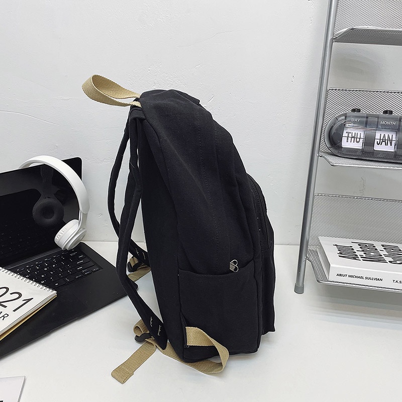 Ba lô đi học PRETTYZYS sức chứa lớn phong cách Hàn Quốc thời trang 2021