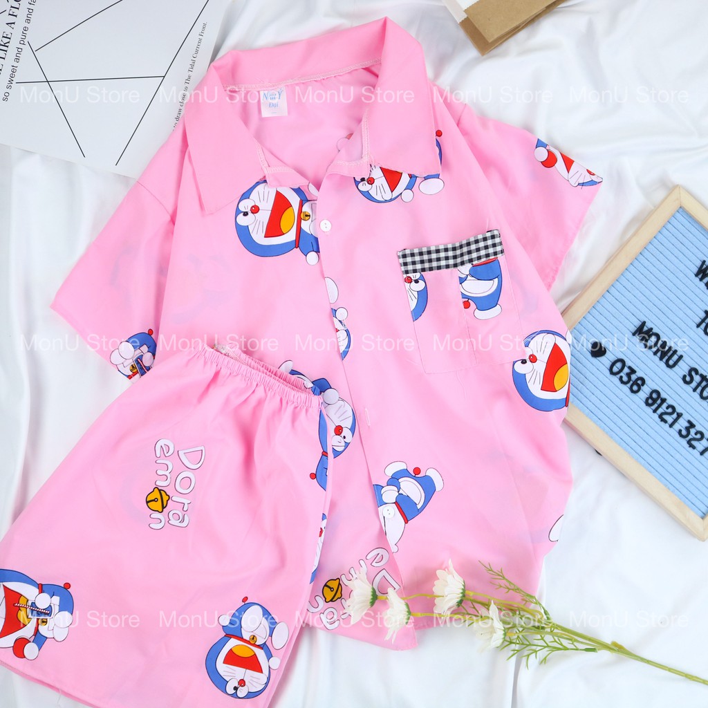 Đồ mặc nhà pijama hình DORAEMON DOREMON dễ thương cute MON0138