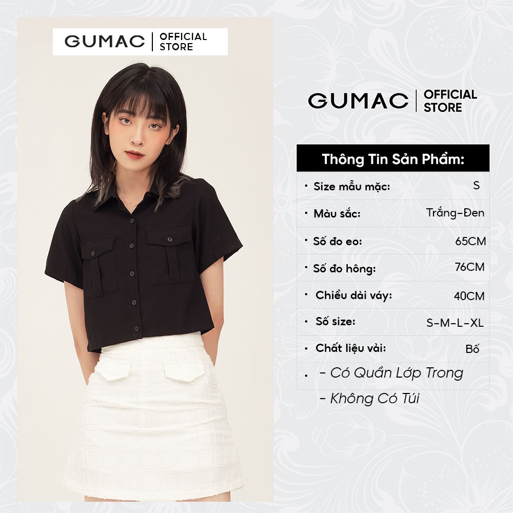 [Mã WABR2711 giảm 10% đơn 250K] Chân váy A cơ bản GUMAC dáng basic nhiều màu năng động VB371 | BigBuy360 - bigbuy360.vn