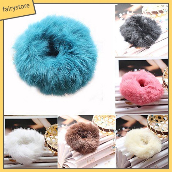 Dây buộc tóc lông mềm thời trang nữ tính