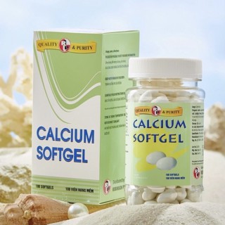 Calcium Softgel - Hỗ trợ giúp duy trì xương khớp và răng chắc khoẻ, cải thiện tình trạng thiếu canxi (100v)