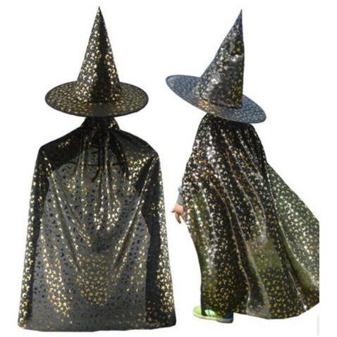Áo choàng, mũ phù thủy hóa trang Halloween lễ hội ma cực ngầu