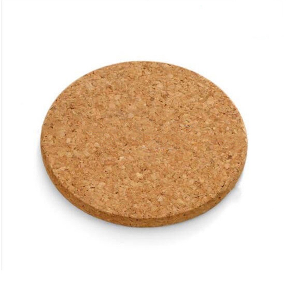 Bình Nước BK Kiểu Dáng Đơn Giản Hiện Đại✿Đế Lót Ly Hình Tròn Bằng Nút Bần Tiện Dụng