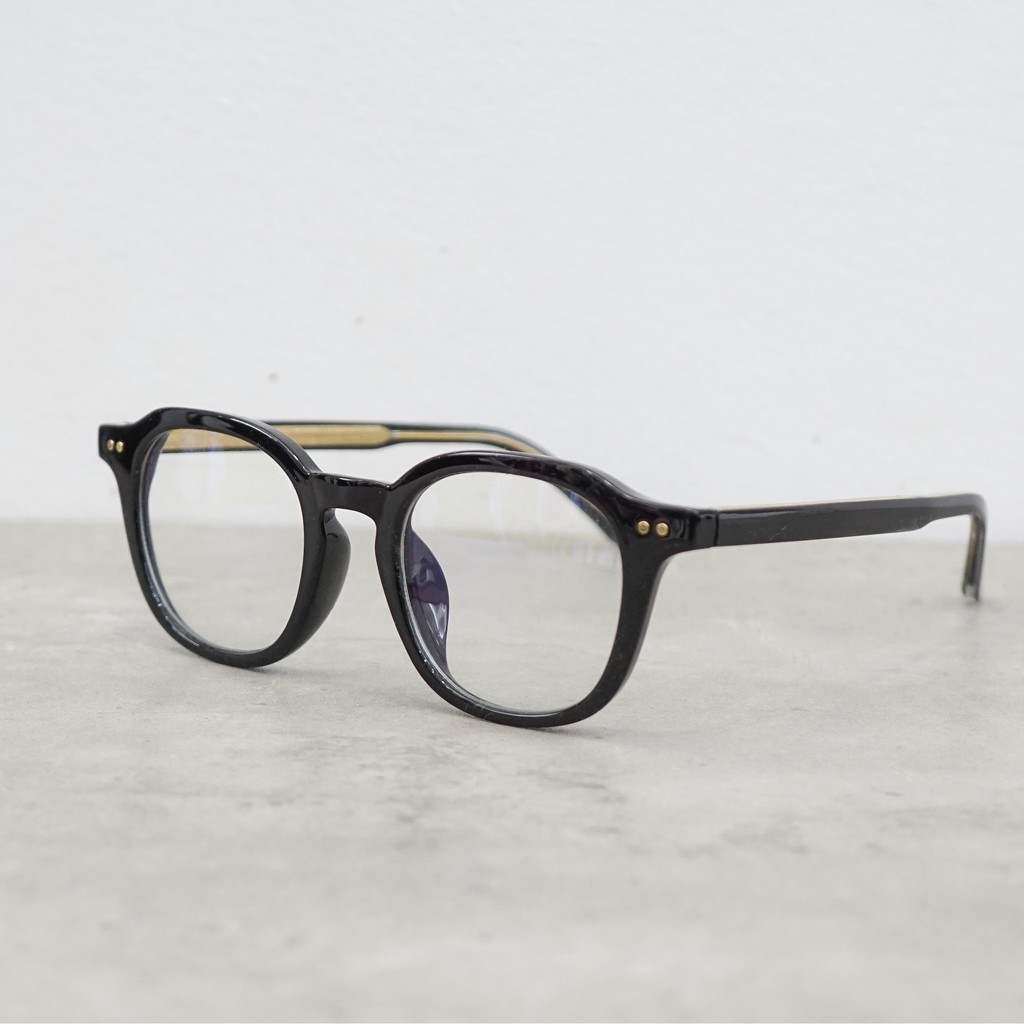 Kính Gọng Vuông Black Gold Glasses
