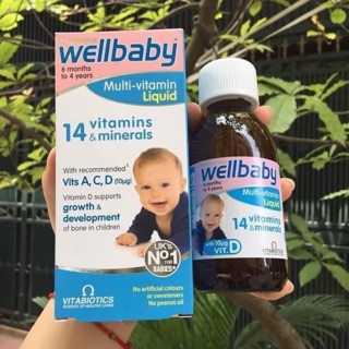 [HÀNG AIR] Wellbaby 14 Vitamin 150ml