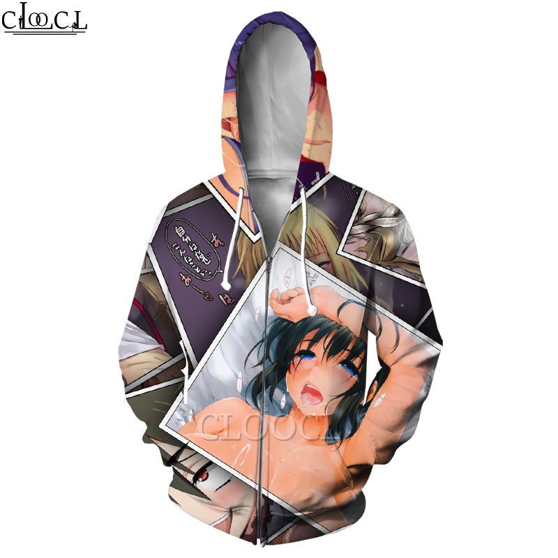 Áo Hoodie In Họa Tiết Hoạt Hình 3d Phối Khóa Kéo Cá Tính Cho Nam