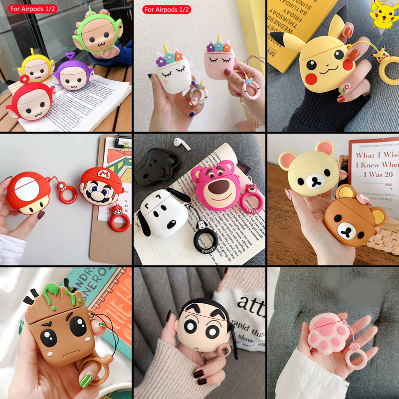 NEW product ready to ship! iPhone, Apple AirPods 1/2 / Pro, Silicone Case, Apple iPhone AirPods Avocado Cat, Silicone Case