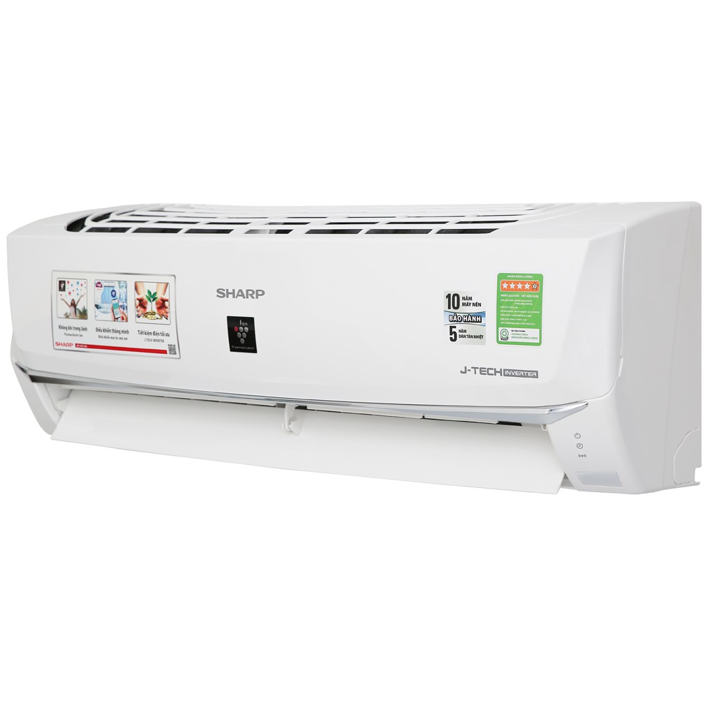 MIỄN PHÍ CÔNG LẮP ĐẶT - Máy lạnh Sharp Wifi Inverter 1 HP AH-XP10WHW - Công suất 9.000 BTU, Máy lạnh Inverter