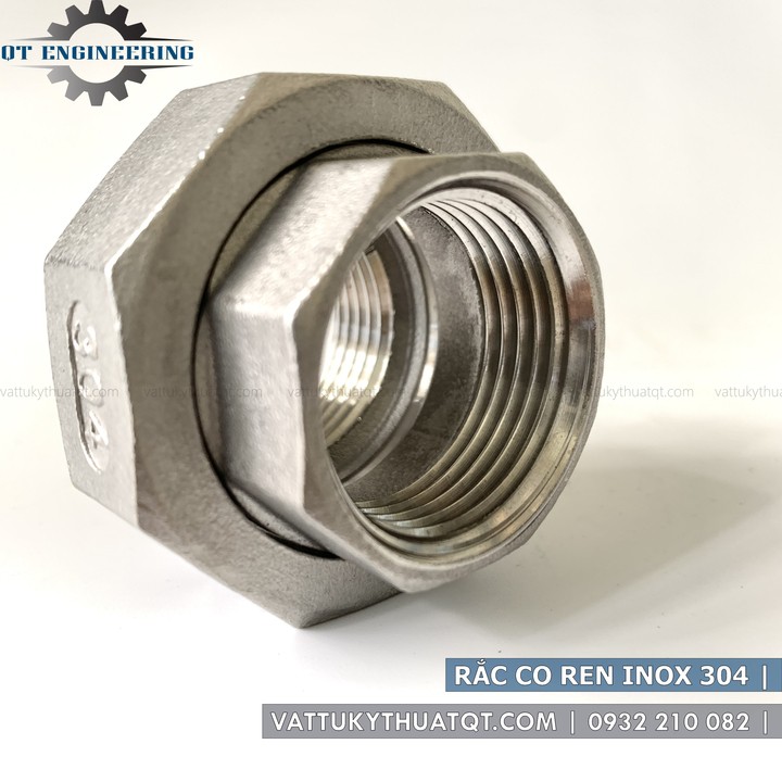 Rắc Co Ren Inox 304 | DN8,DN10,DN15,DN20,DN25