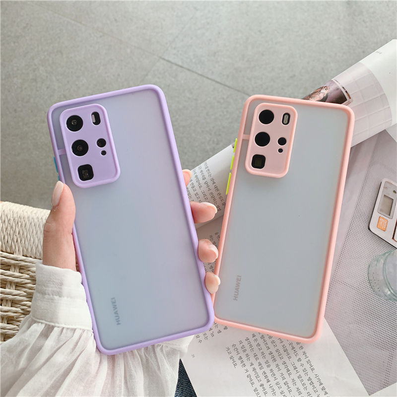 Redmi 9 9A 9C Redmi Note 9 8 Pro Xiaomi 9 10 Note 10 Lite Xiaomi 10 Lite K30 Pro Transparent Candy Color Shockproof Bumper Camera Protection Phone Case