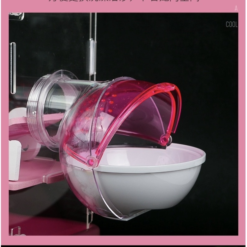 Lồng mica bigsize/full phụ kiện/có hộp. Lồng mica biệt thự nuôi hamster