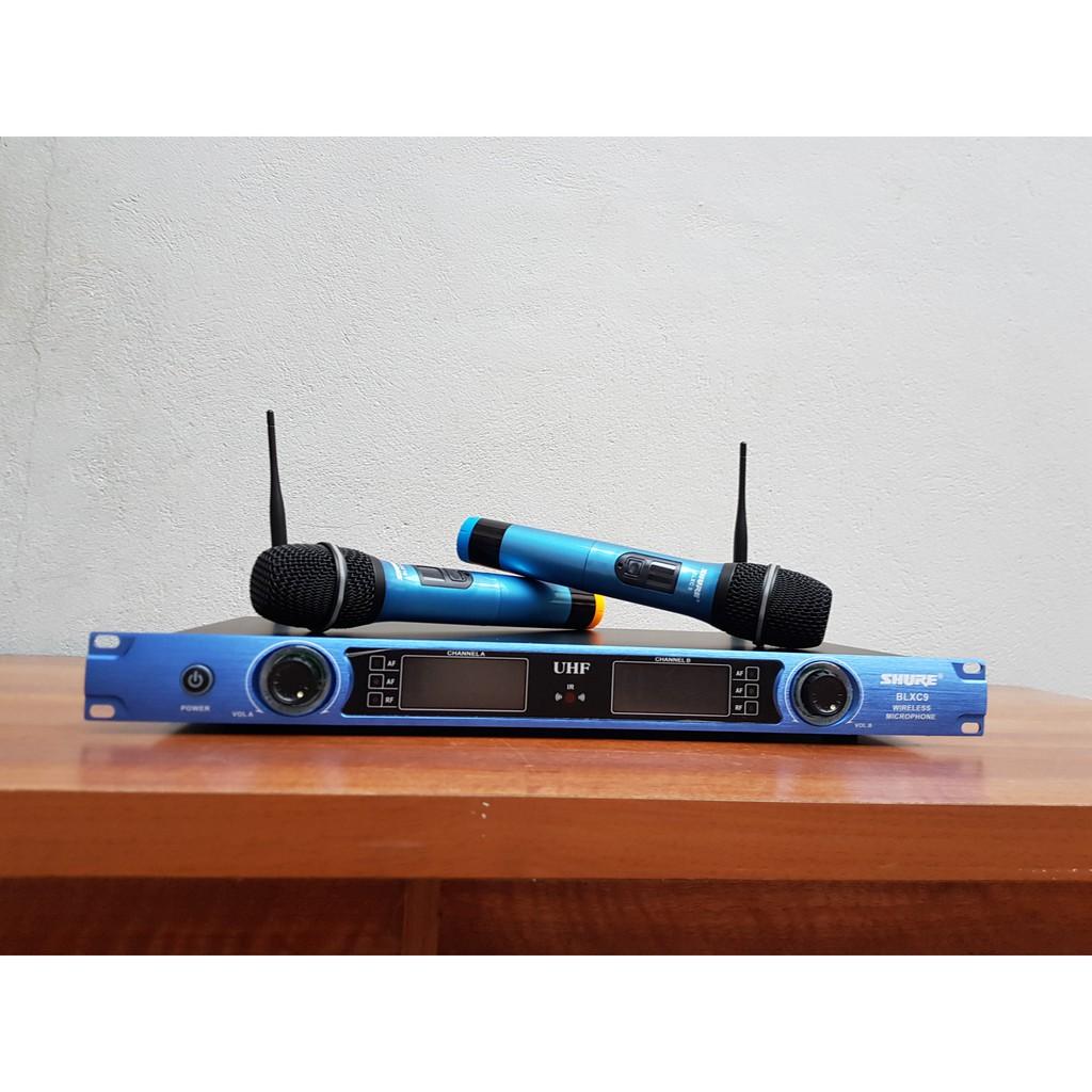 MICRO KHÔNG DÂY HÁT KARAOKE UHF SHURE BLXC9 CAO CẤP