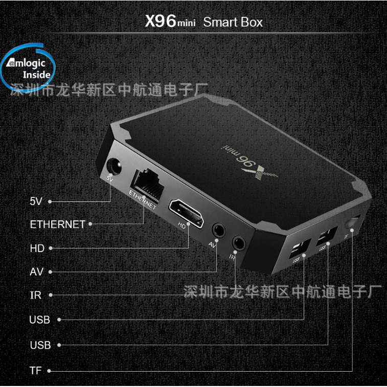 TV Box X96 mini 2G-16G - Android 7.1.2 - Xem truyền hình phim online, youtube, chơi game