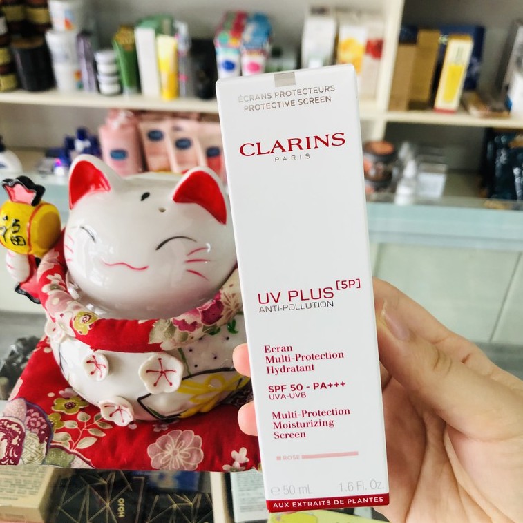 [CÓ BILL] Kem Chống Nắng  CLARINS Rose Mẫu Mới Nhất 2021,  CLARINS Lên Tone Trắng Hồng 50ML