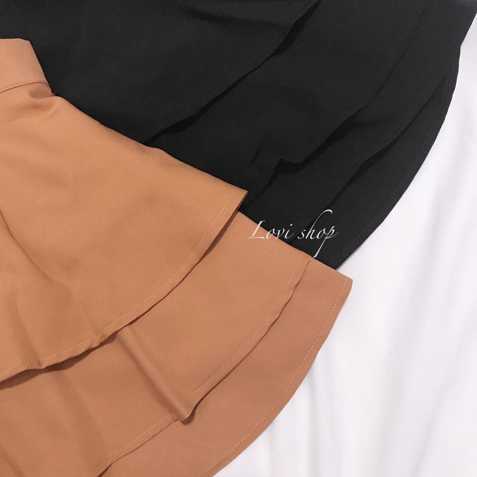 Chân váy 2 tầng xoè