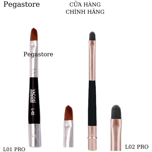 Cọ môi lông dài Vacosi L01 Và Vacosi Pro L02