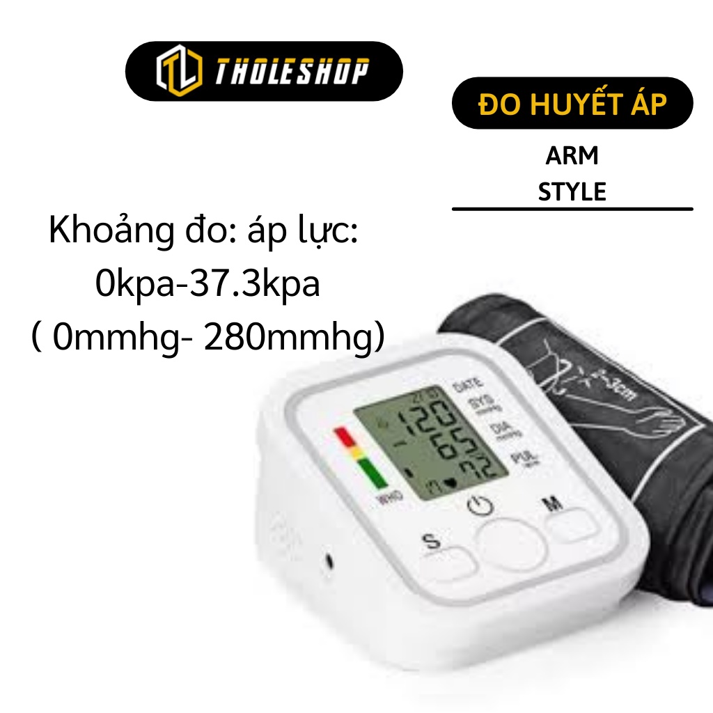 Máy đo huyết áp người cao tuổi - Dụng đo huyết áp Arm Style, máy đo nhịp tim và huyết áp tiện lợi 2435