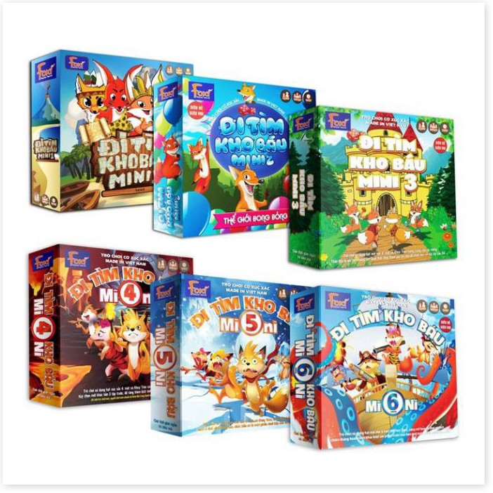 Board game-Đi tìm kho báu mini 5 Foxi-trò chơi chiến thuật-hài hước-siêu lầy-bổ ích và lý thú