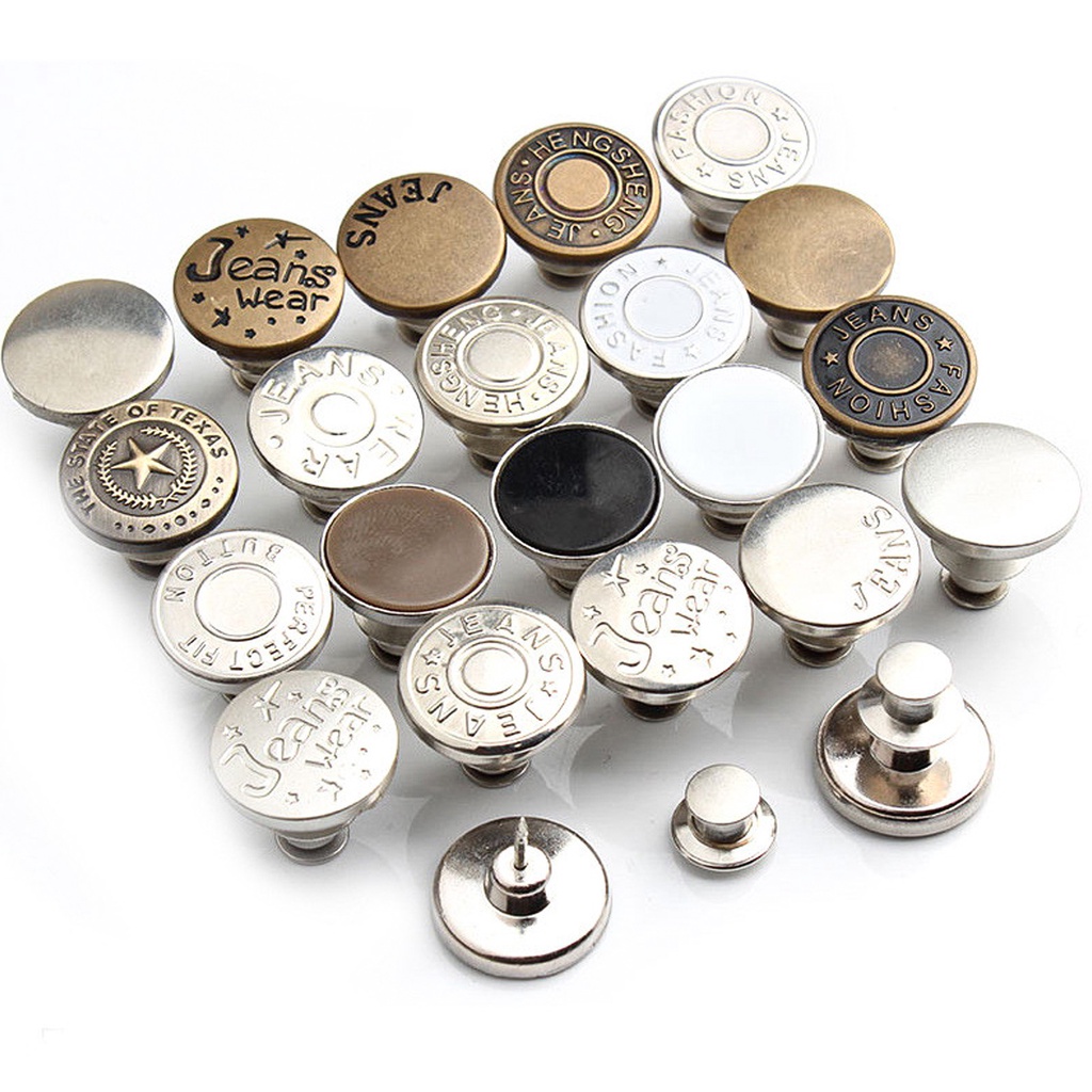 Nút nới rộng lưng quần jean không cần may tiện lợi