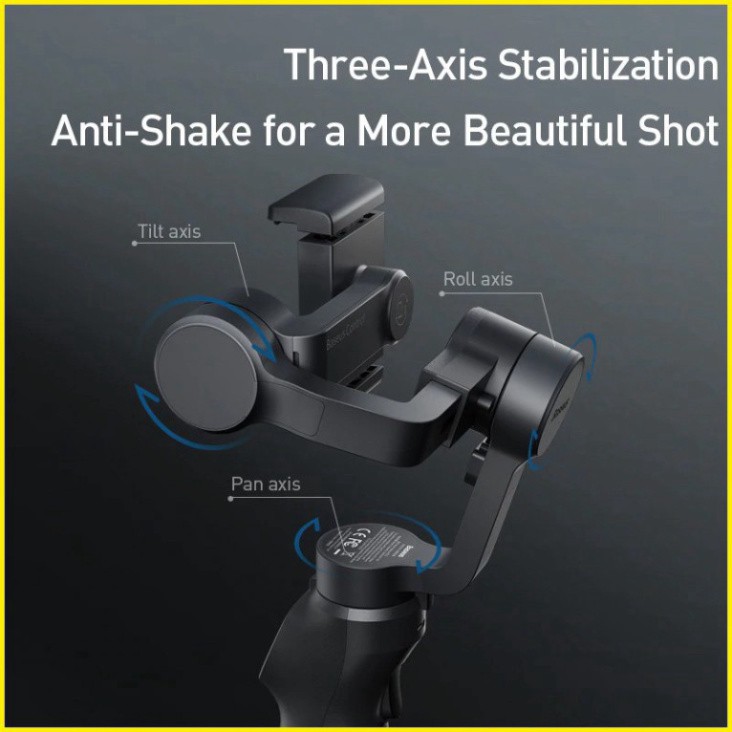 Tay cầm chống rung Baseus Gimbal Stabilizer cho điện thoại iPhone Samsung Xiaomi