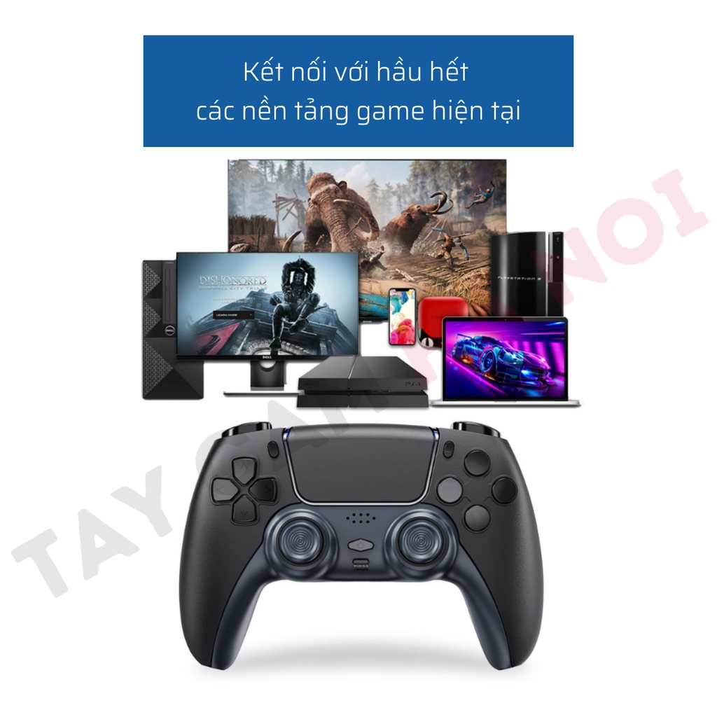 Tay cầm PS5 / T411, không cần cài đặt, tay cầm chơi game không dây Bluetooth cho window, playstation, điện thoại, Switch