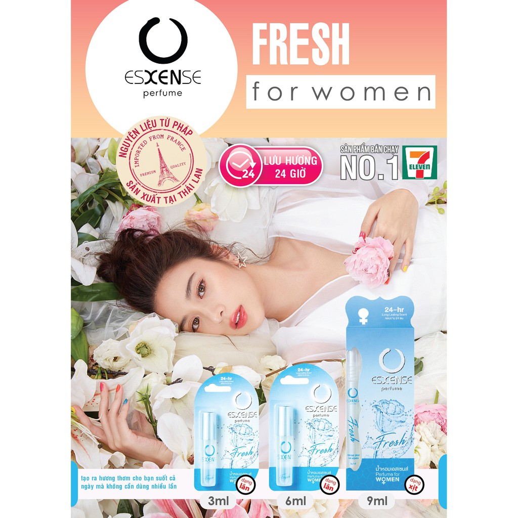 Nước Hoa Nữ 24H Esxense Perfume Fresh For Women No. 742 6ml