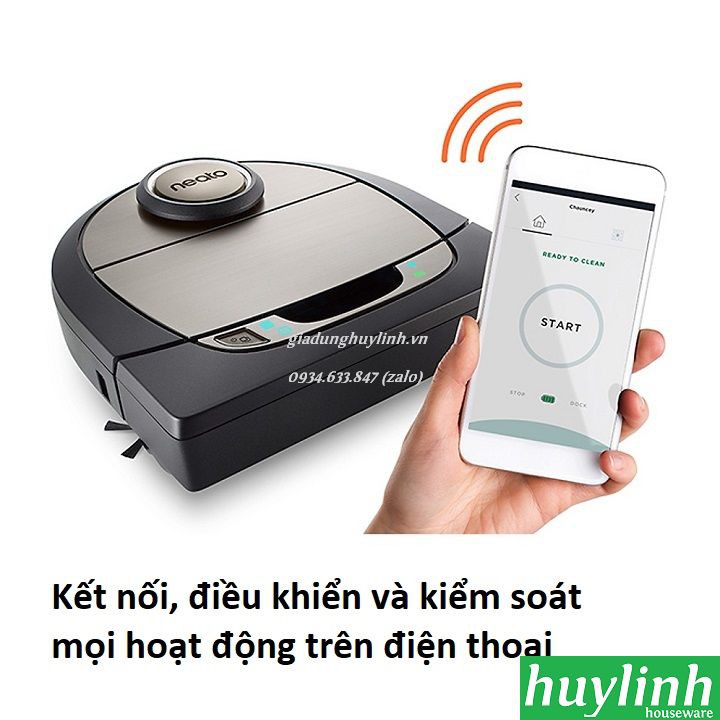 [Mã ELHA10 giảm 6% đơn 5TR] Robot hút bụi Neato D7 Connected - Điều khiển Smartphone - Chính hãng