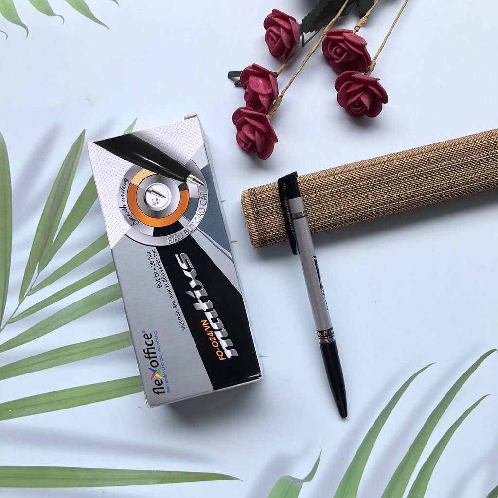 Bút Bi Thiên Long Flexoffice FO024, 0.7mm - nét viết êm trơn - chính hãng - vpp Quế Anh