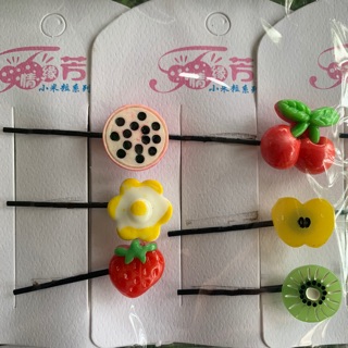 Ghim tóc trái cây cute. Kẹp tóc cute