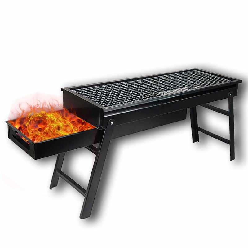 Bếp nướng than hoa BBQ ngoài trời cao cấp 2022