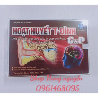 HOẠT HUYẾT TIỀN ĐÌNH G&P ( hộp 3 vỉ × 10 viên)