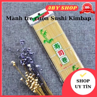 Mành tre cuộn sushi kimpap ⚡ HÀNG CAO CẤP ⚡ mành tre làm cơm cuộn chắc chắn có thể dùng lâu dài, không lo bị gẫy hỏng